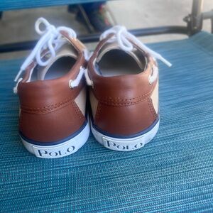Polo by Ralph Lauren  ladies Brown and White Shoes